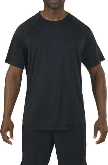 5.11 Tactical Utility PT T-Shirt in Black with Raglan sleeves